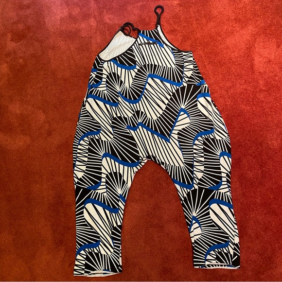 Free People Hot Shot Onesie Right On Track Black - Picture 2 of 3